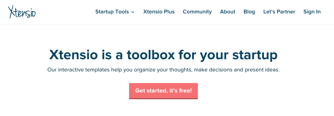 Xtensio's Repositioned, Updated Landing Page